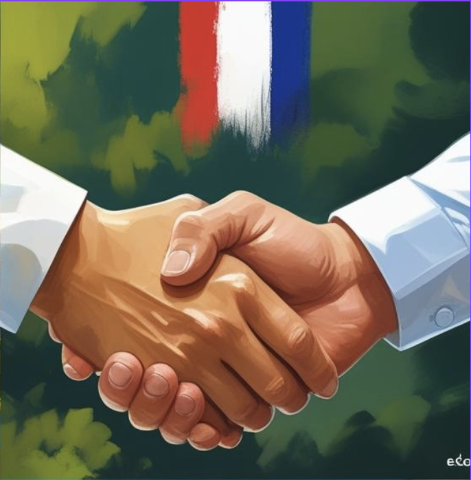 Produits du terroir français sur un marché